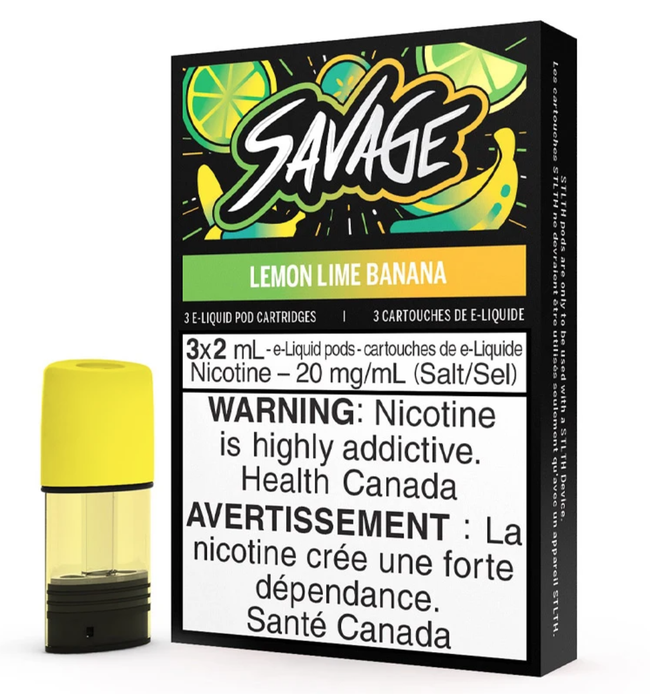 Savage - Lemon Lime Banana Stlth Pods