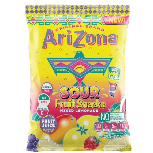 Arizona Gummy Sour Fruit Snacks