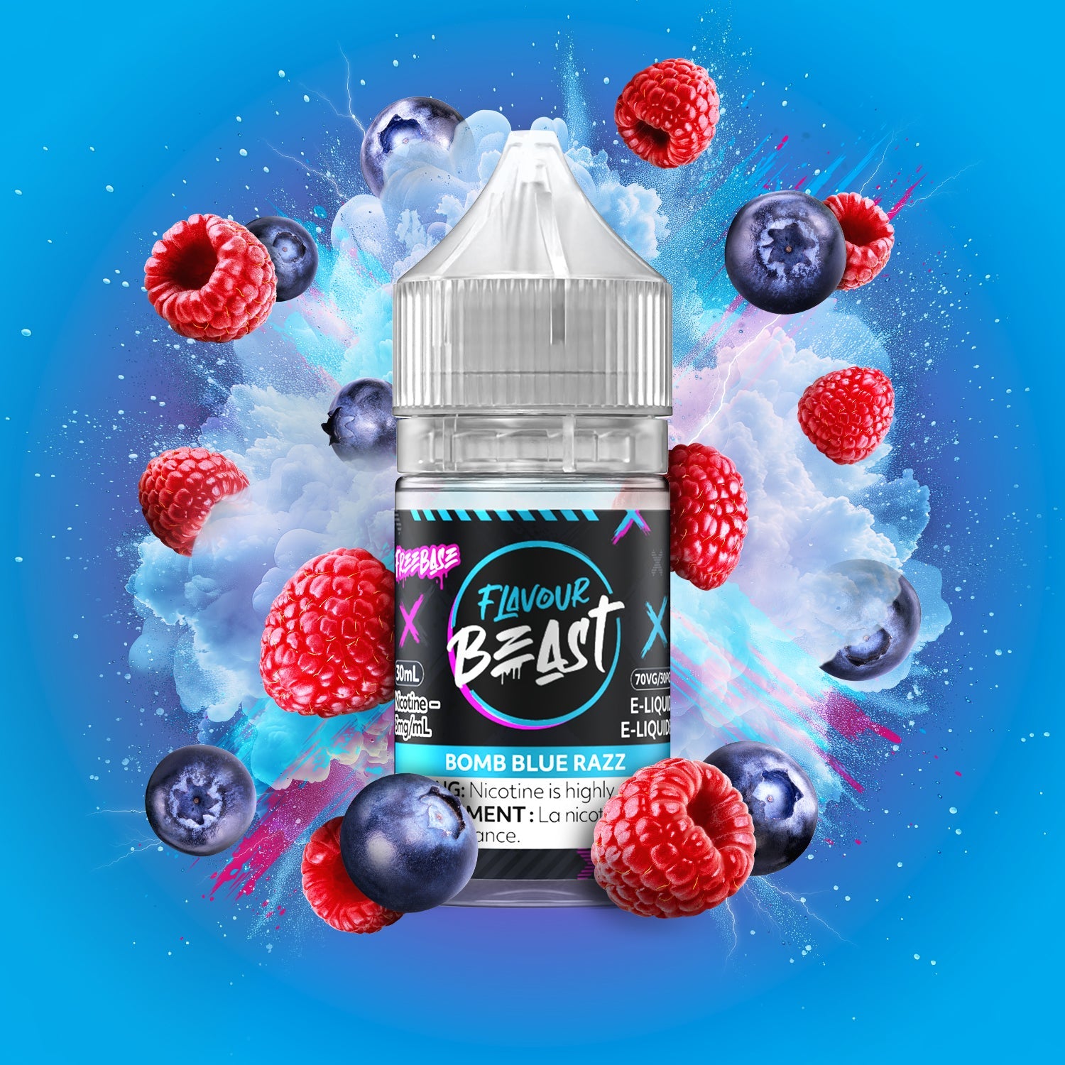 Flavour Beast FreeBase - Bomb Blue Razz