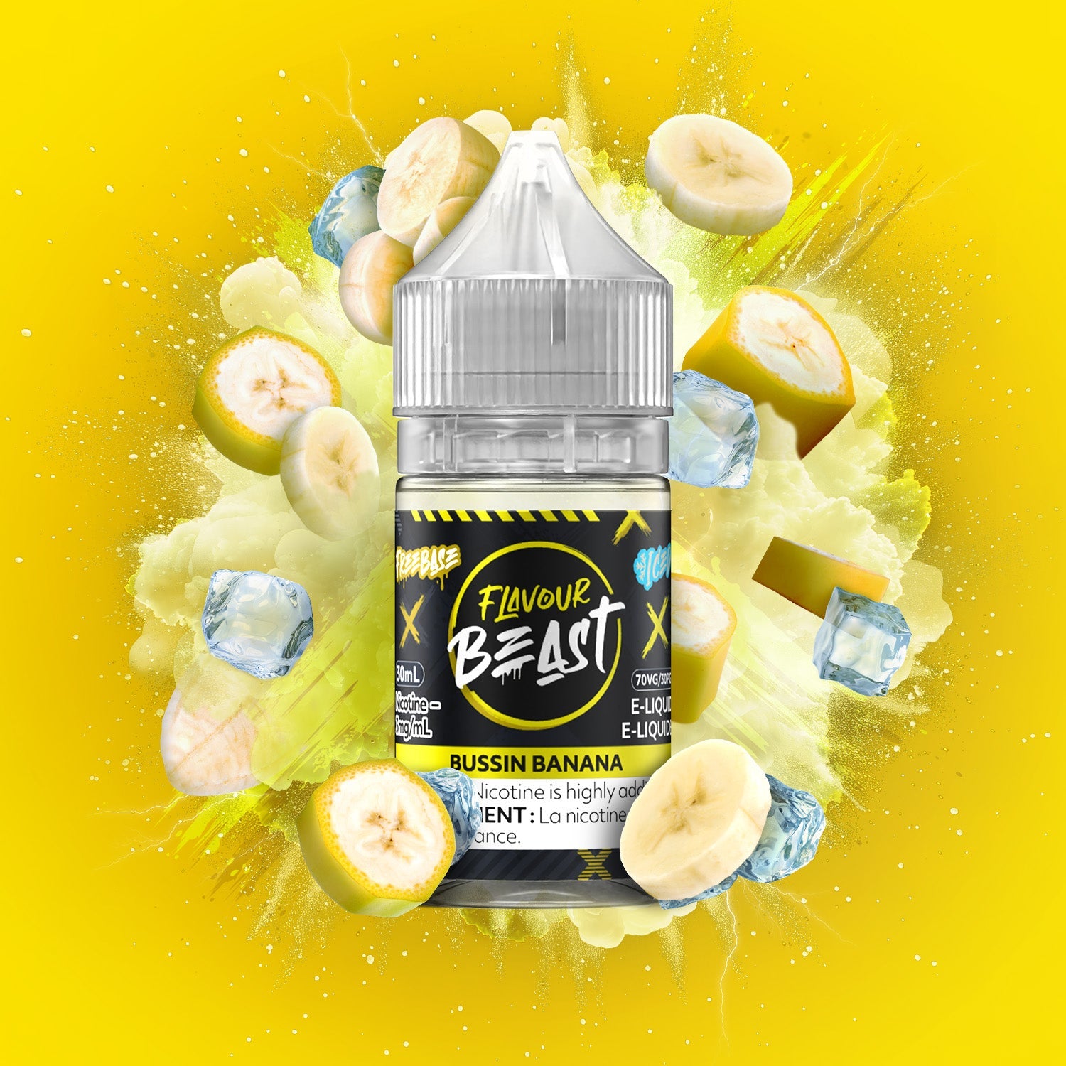 Flavour Beast FreeBase - Bussin Banana Iced