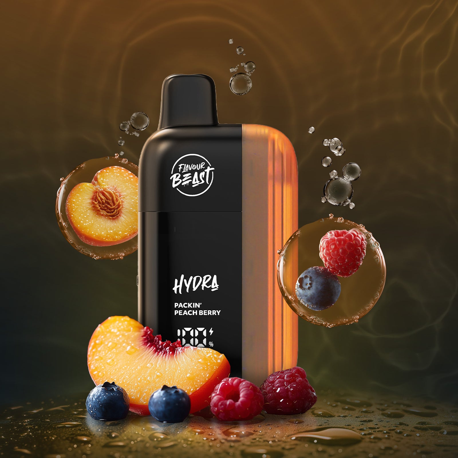 Flavour Beast Hydra - Packin Peach Berry