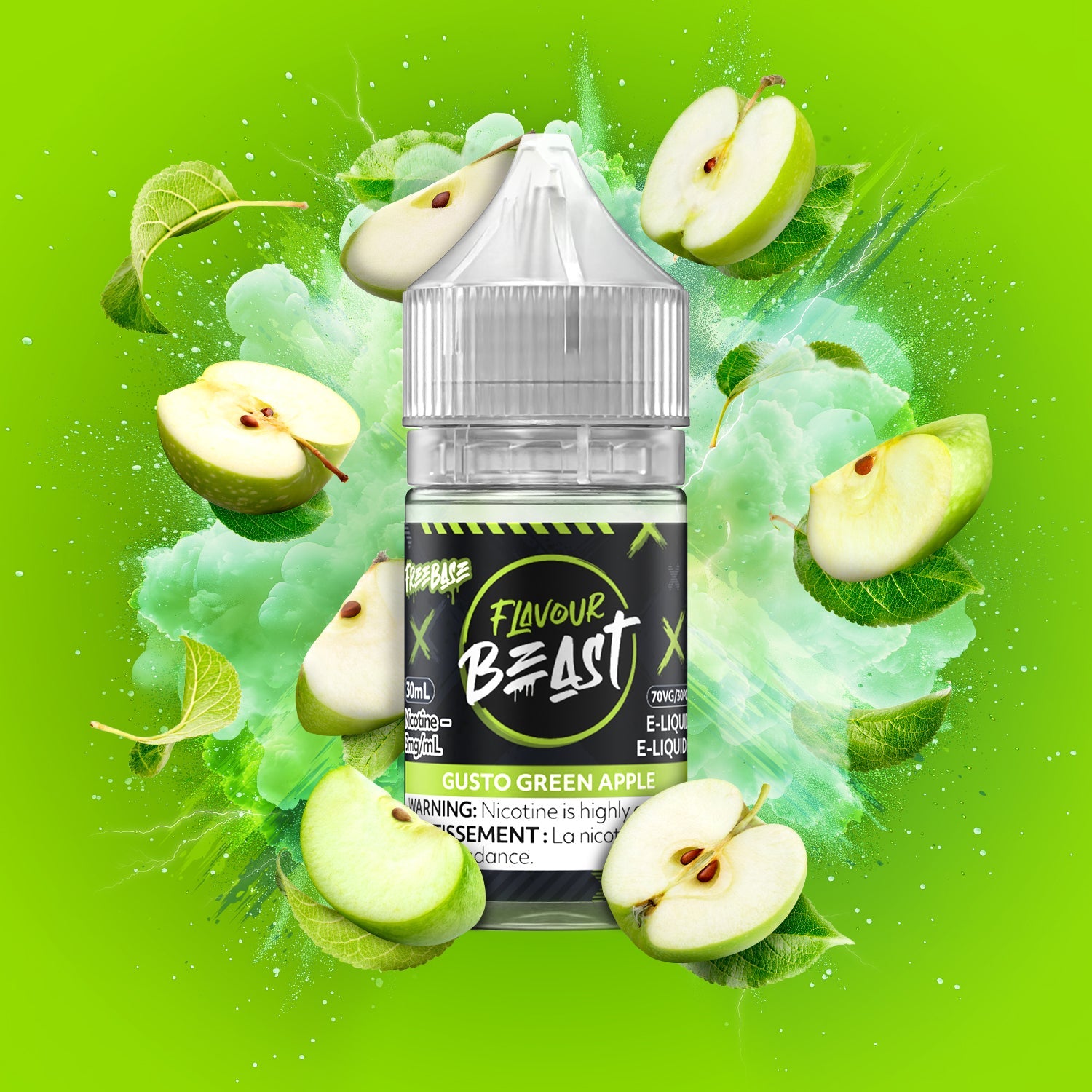 Flavour Beast FreeBase - Gusto Green Apple