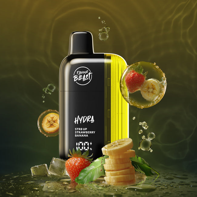 Flavour Beast Hydra - STR8 UP Strawberry Banana Iced