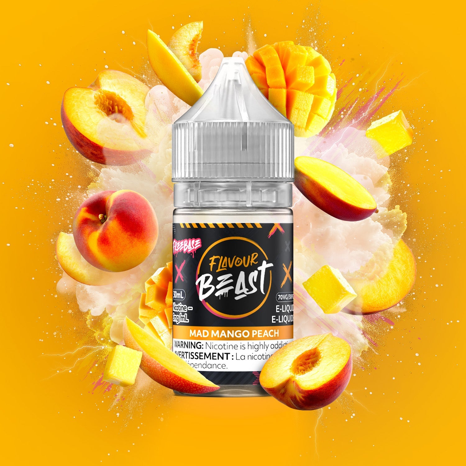 Flavour Beast FreeBase - Mad Mango Peach