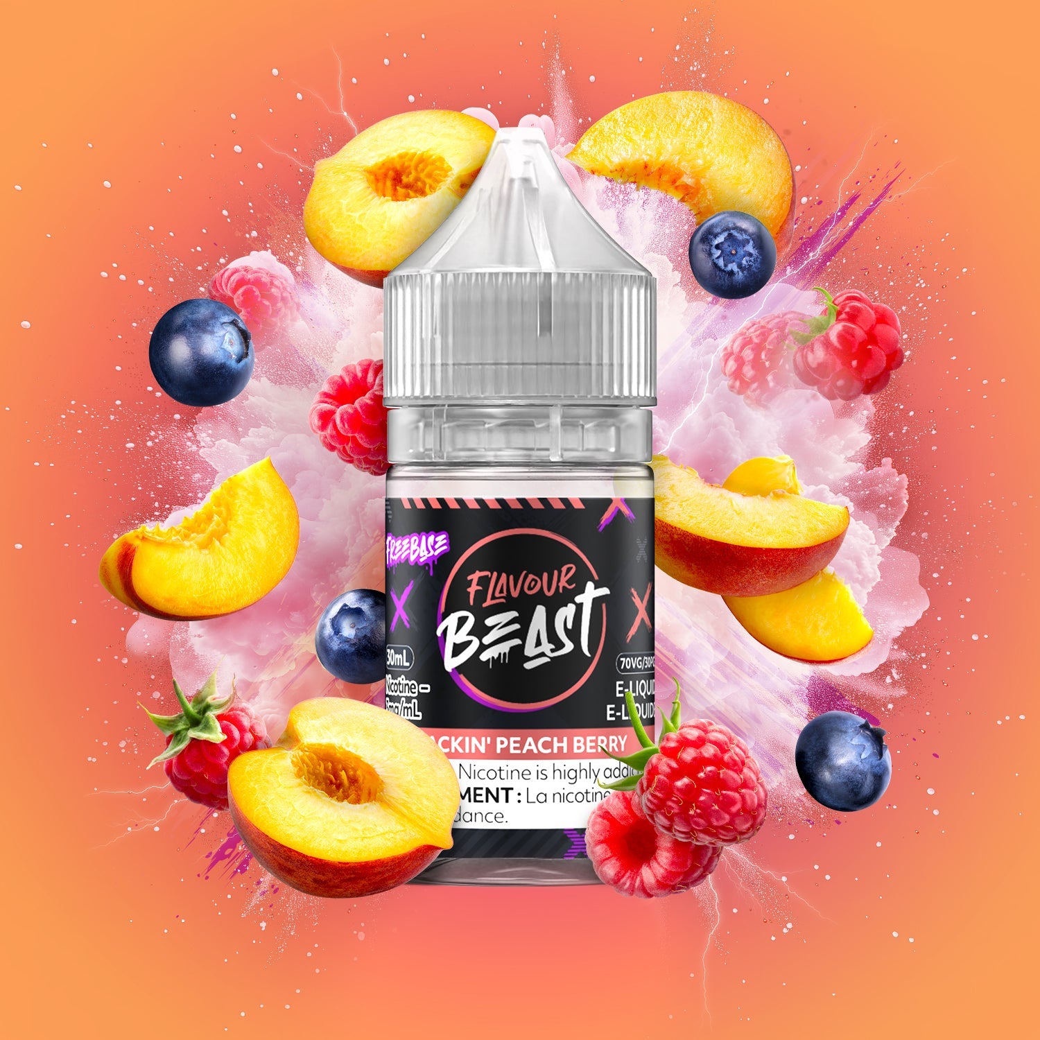 Flavour Beast FreeBase - Packin Peach Berry
