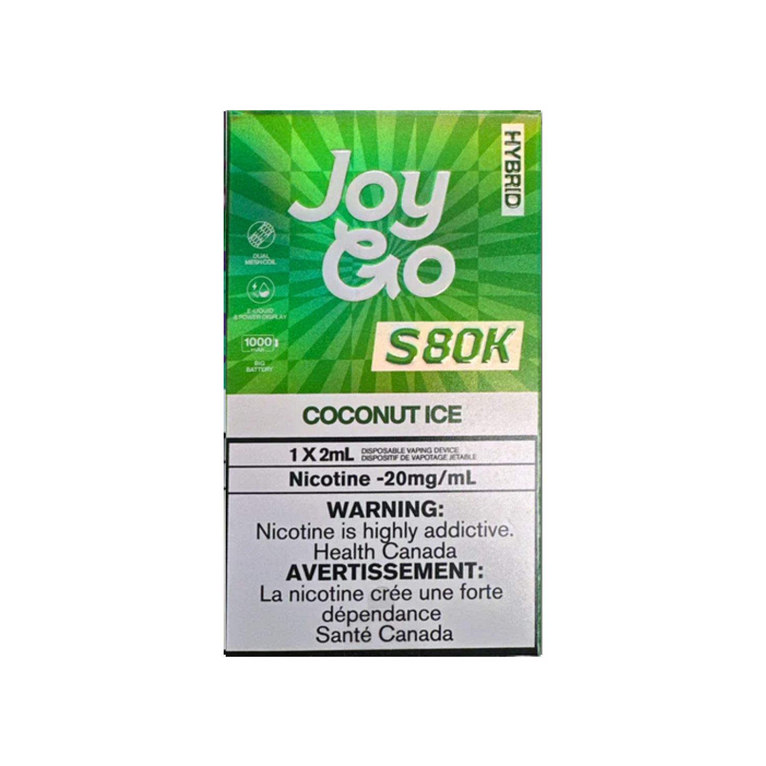 JoyGo S80K Hybrid - Coconut Ice