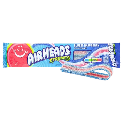 Airheads Xtremes Sour Belts Bluest Raspberry