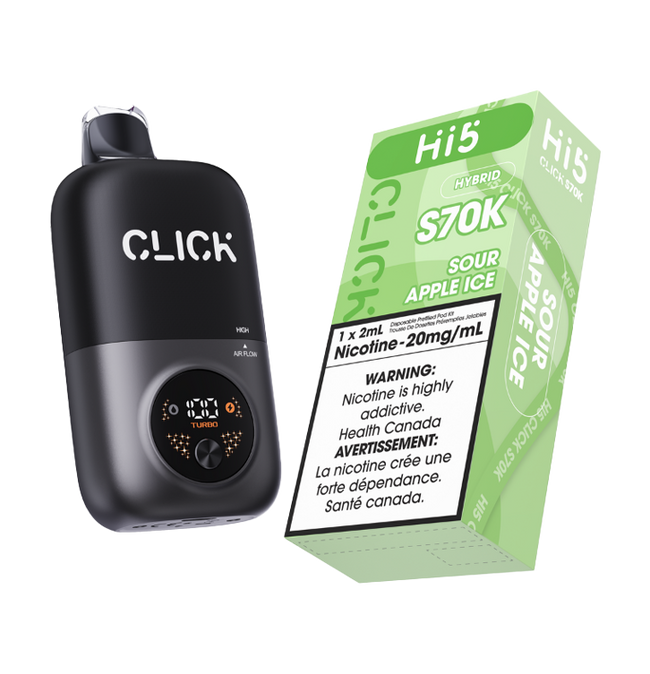 Hi5 CLICK S70K STARTER KIT - Sour Apple Ice