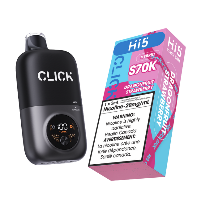 Hi5 CLICK S70K STARTER KIT - Dragonfruit Strawberry