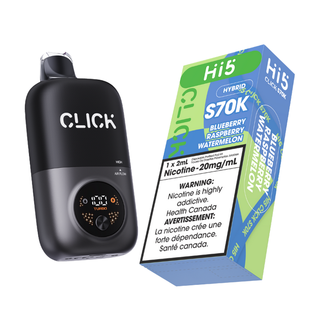 Hi5 CLICK S70K STARTER KIT - Blueberry Raspberry Watermelon