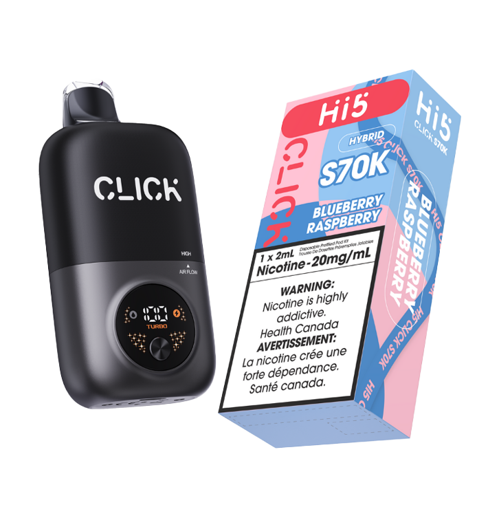 Hi5 CLICK S70K STARTER KIT - Blueberry Raspberry