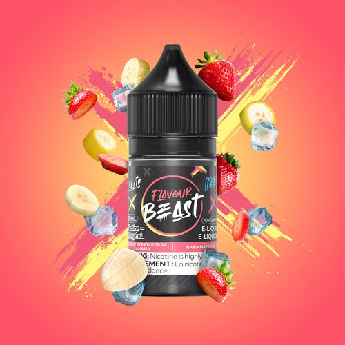 Flavour Beast Salts - STR8 Up Strawberry Banana Iced